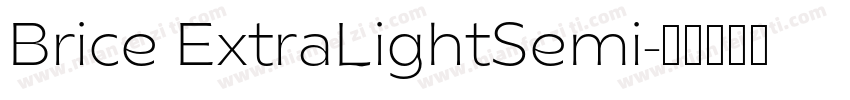 Brice ExtraLightSemi字体转换